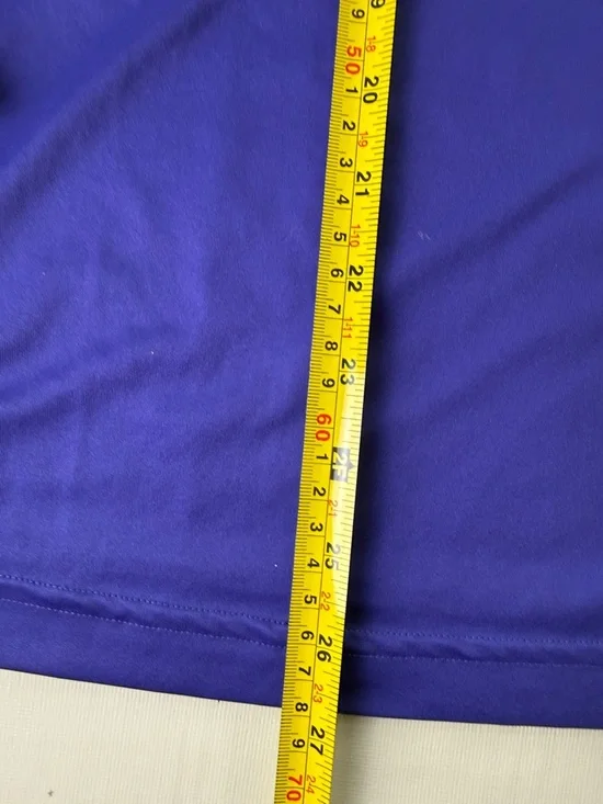 Adidas Aeroready Purple V-Neck Long Sleeve Performance Top Size M - Picture 6 of 11